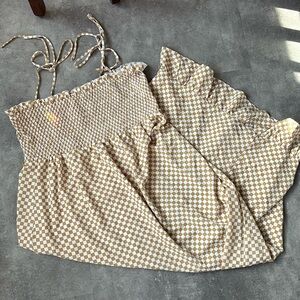 Like New Pink Lily Dress - All Good Things Taupe Checkered Maxi Dress - XL